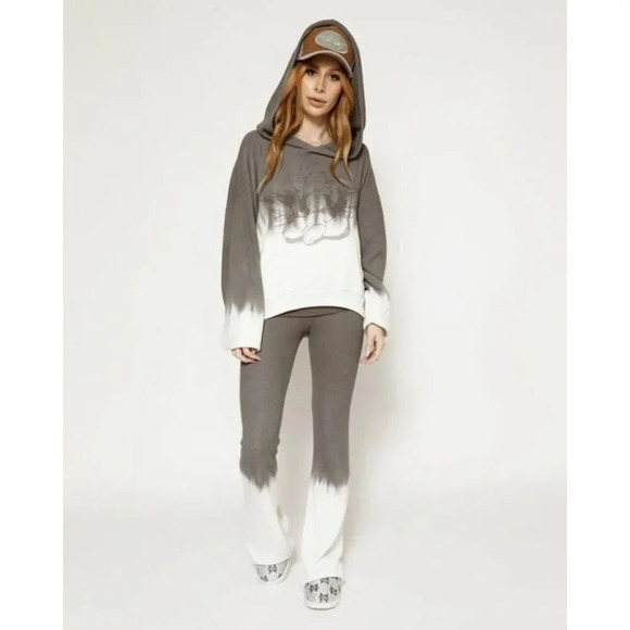 Boys lie silver lining thermal Gray Dip Dye Pants - Picture 1 of 9